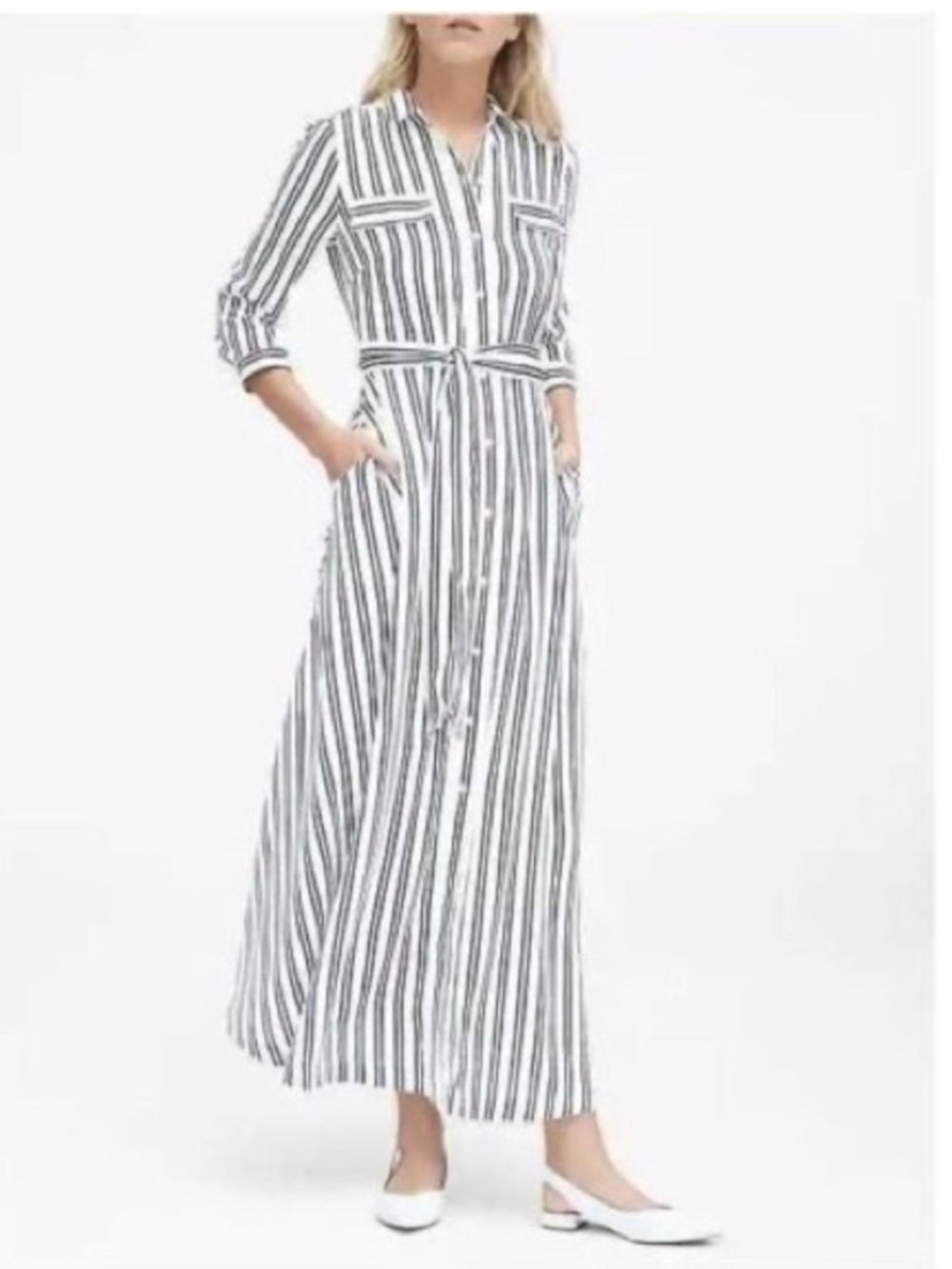 NWT Banana Republic maxi shirtdress